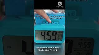 Table Clock With Alarm Demo|#Veeksha99store|HYDERABAD #99store #99storebusiness #99storefranchise