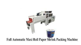 Automatic maxi roll shrink packing machine