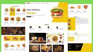 How To Create Responsive Food / Restaurant Website Using HTML CSS & BOOTSTRAP 5