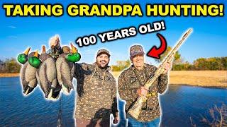 Taking my 100 Year Old GRANDPA Duck Hunting!!! (Catch Clean Cook)