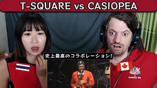 First Reaction to T-SQUARE vs CASIOPEA - FIGHTMAN | Max & Sujy React