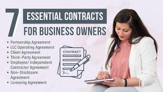 The 7 Essential Contracts Every Business Owner Needs 