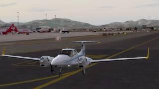 [P3D] DA42 Arriving at Palma De Mallorca