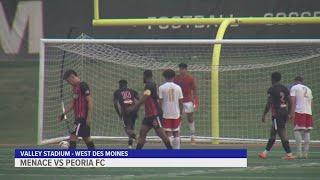 Des Moines Menace defeat Peoria FC 3-2, head to playoffs