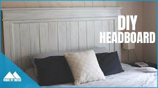 DIY Wood Farmhouse Headboard