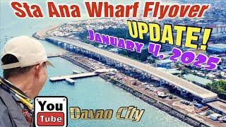 #newupdate DAVAO COASTAL ROAD | STA ANA WHARF FLYOVER UPDATE (As of January 4, 2025) #davaocity