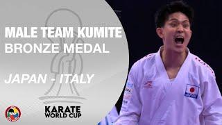 JAPAN - ITALY | BRONZE MEDAL MALE TEAM KUMITE | KARATE WORLD CUP 2024 | WORLD KARATE FEDERATION