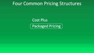 Pricing Strategies:  Four Common Pricing Structures