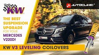 The Game-Changing KW V3 Leveling Coilovers for the Mercedes V220D!