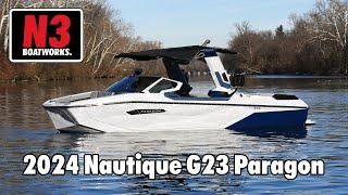 2024 Nautique G23 Paragon - Haze Gray/Admiral Blue - On Water || N3 Boatworks