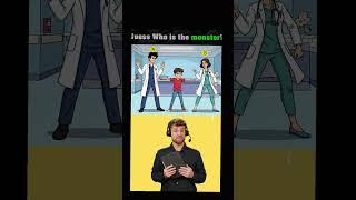 Guess who is a monster #quiz #funny #games #riddles #animation
