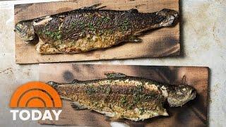 ‘Top Chef’ Judge Richard Blais Makes Golden Trout On Cedar, Snap Peas Easy | TODAY