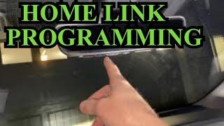 Homelink Garage door programming Honda