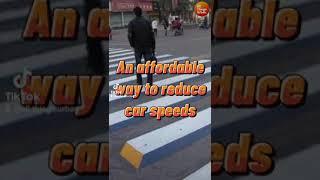  #opticalillusion #road crossings is an #affordable #traffic calming tool 