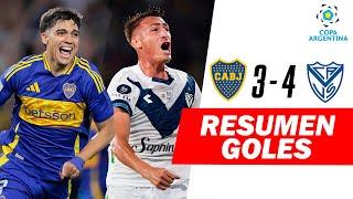 ¡PARTIDAZO HISTÓRICO! Boca Juniors VS Velez [3-4] | RESUMEN COMPLETO y GOLES | Copa Argentina