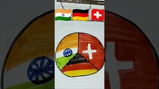 Indian  Flag Switzerland  Flag  Flag Germany||Jana gana Mana || Republic day Drawing#flag