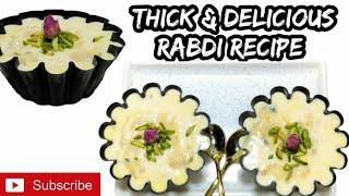 Thick n Delicious Rabdi Recipe // How to make Rabdi at home // Dessert By Moodas kitchen Official