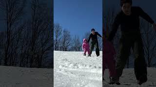 4-year-old Skis Mountain on First Day!