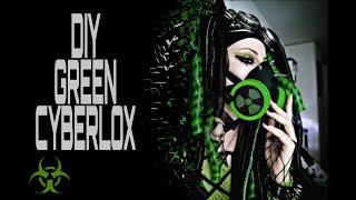 How to do a DIY green Cyberlox hair fall