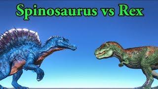 SPINOSAURUS vs REX - SPINO UPDATE! || ARK: Survival Evolved || Cantex