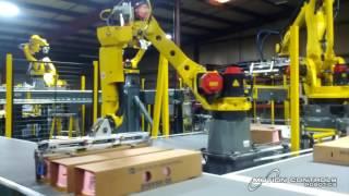 Robotic System for Layer Building and Palletizing Dairy Product - Motion Controls Robotics