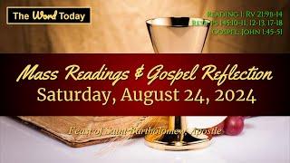 Today's Catholic Mass Readings & Gospel Reflection - Saturday, August 24, 2024