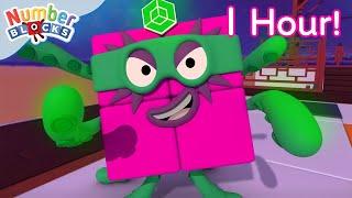 Numberblocks Fun! | Full Episodes - 1 Hour Compilation | 123 - Learn to Count