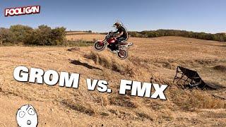 Honda Grom Jumps FMX Ramp | Budget E-bike Absolutely Shreds (Mantis X)