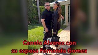 Canelo Alvarez con su esposa Fernanda Gomez y con amigos en el hotel de Beverly Hills #CaneloAvarez