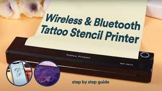 Step-by-Step Guide On Wireless & Bluetooth Tattoo Stencil Printer