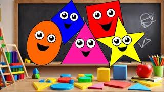 Learn Shapes Circle, Square, Triangle, Rectangle & more | Educational Videos For Toddlers & Babies