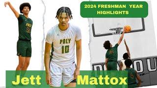 Jett Mattox Long Beach POLY 2024 Basketball Freshman Highlight