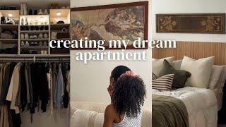 VLOG: Apartment Decorating, Mixing Vintage & Modern, How to Maximize a Small Closet, Cozy Style Home