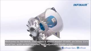 Inline Vane Axial Fan - Impeller Design Type M - YFIAM