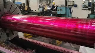 Dye Penetrant Testing (PT) of Industrial Hardfaced Roller | NDT Quality Inspection