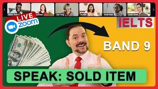 IELTS Live Class - Speaking about Sold Item