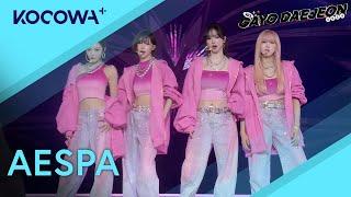 AESPA - PINK HOODIE + SUPERNOVA | 2024 SBS Gayo Daejeon | KOCOWA+