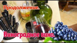 Продолжение.  Вино из винограда  ДЛЯ НАЧИНАЮЩИХ.  Самый простой рецепт в ДОМАШНИХ УСЛОВИЯХ.