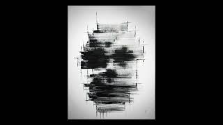 Interference acrylic painting with horizontal movement