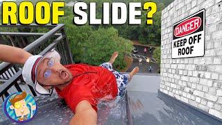 Don't Slide off the Roof!  FATHERS DAY @ the BEACH (FV Family Vacation Vlog w/ Special Recipe)