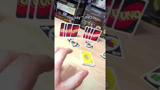 Playing Uno with friends