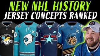 NEW NHL HISTORY! Jersey Concepts Ranked! (Designs by Sergio)