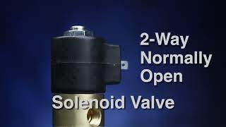 How A 2 Way Normally Open Solenoid Valve Operates