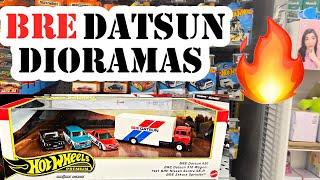 BRE DATSUN DIORAMAS!!! 2024 HOT WHEELS K CASE NEW TOY STORE TOUR JOHNNY LIGHTNING GREENLIGHT JADA