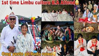 LIMBU CULTURAL WEDDING ️️ @Ashachemjong1 BUNU KO B.A MAH TA HEREKO HERAI VAYADERAMA BASIYO