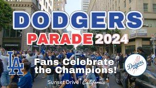 Driving Dodgers Parade 2024 | Fans Celebrate the Champions!