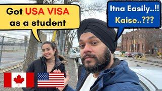 How to get US Visa as a student in Canada, Documents and Process with @GursahibandJasmineinCanada