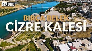 Bırça Belek Cizre Kalesi ve Dicle Nehri 4K Drone Manzaraları