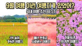 국내 여행 추천 놓치면 후회할 가을의 시작 9월 여행 명소 BEST 10