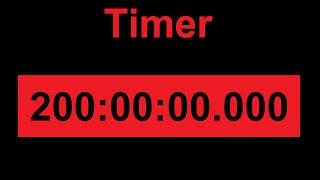 200 Hour Countdown Timer Video – Longest Timer in the World on Youtube -